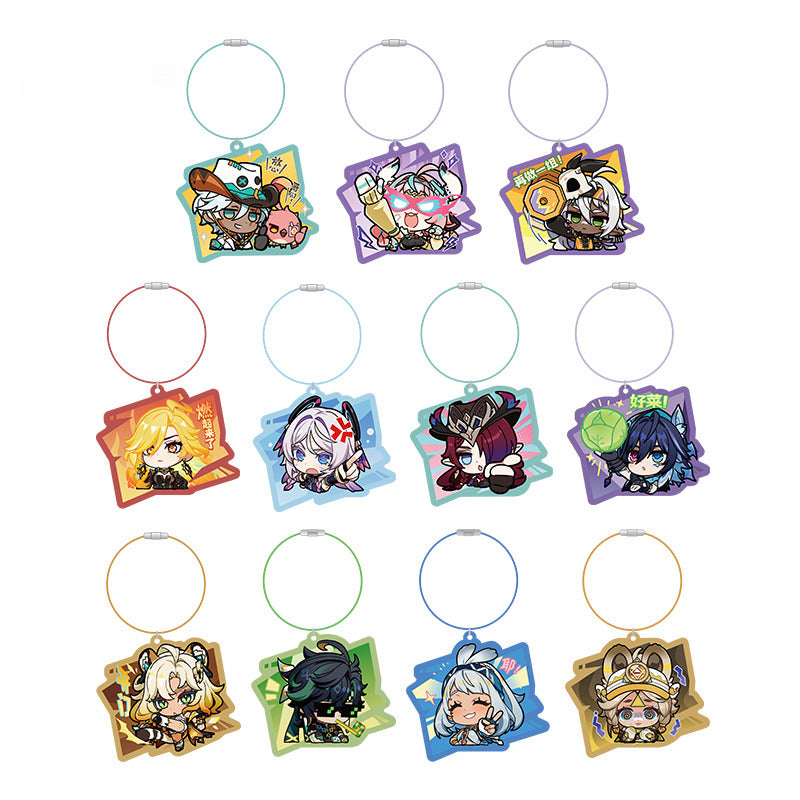 Genshin Impact Chibi Emoticon Series Acrylic Pendant