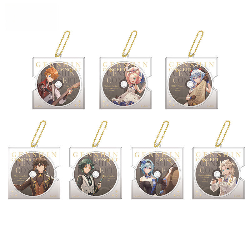 Genshin Impact Character CD Style Pendant Concert Theme