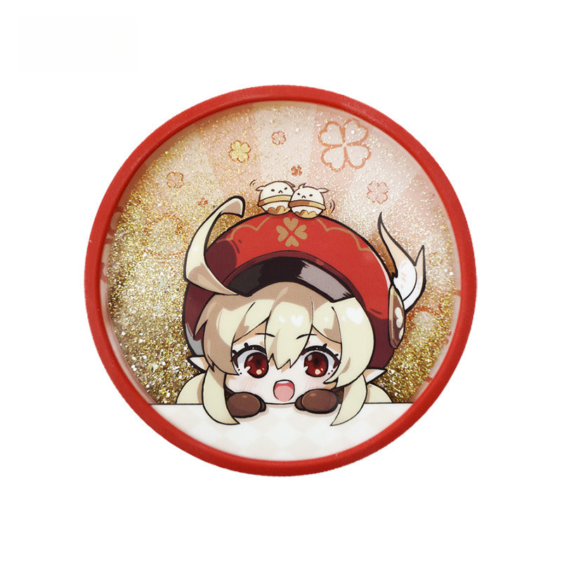 Genshin Impact Theme Quicksand Acrylic Coaster-Spark Knight Klee