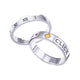 Link Click Ring Cheng Xiaoshi Lu Guang Link Click Pair Ring