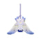 Columbina plush charm keychain featuring blue and white gradient wings on a white background.
