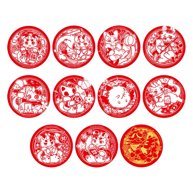 Fabulous Beasts Window Flower Series 58mm Tinplate Badge