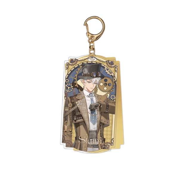 Pre-order Link Click Steam Age Mirror Acrylic Pendant
