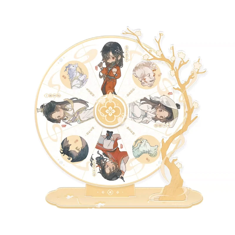 Heaven Official’s Blessing Four Spirits Series Badge Set Hanging Scroll Display Dice Standee