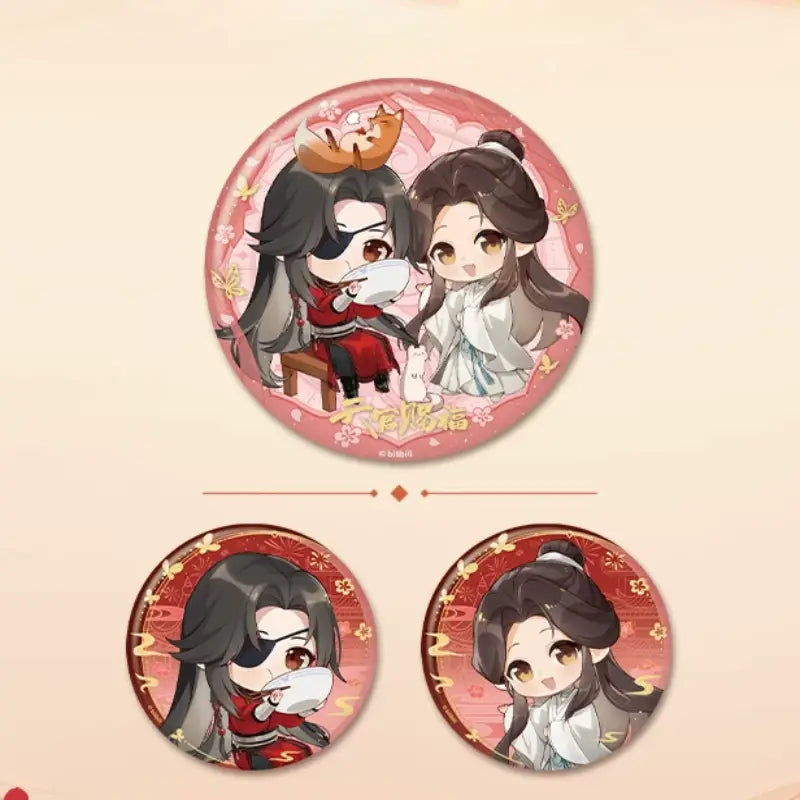 Heaven Official's Blessing Fortune Feast Series Chibi Badge Blind Box