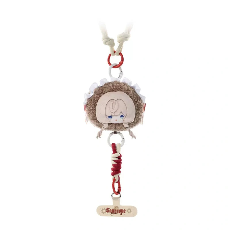 Genshin Impact Aurora Party Series Plush Phone Strap Round Charm Wanderer Sandrone
