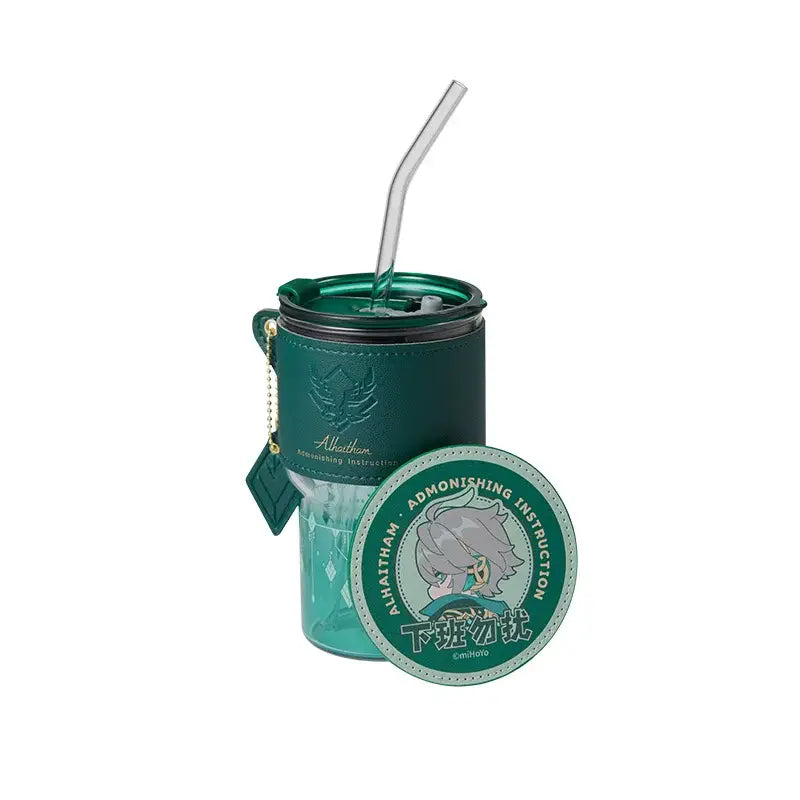 Pre-order Genshin Impact Alhaitham Impression Themed Series Lidded Straw Tumbler Gift Set