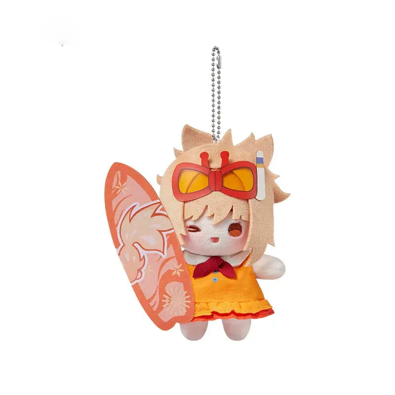 Genshin Impact Summer-themed Plush Keychain