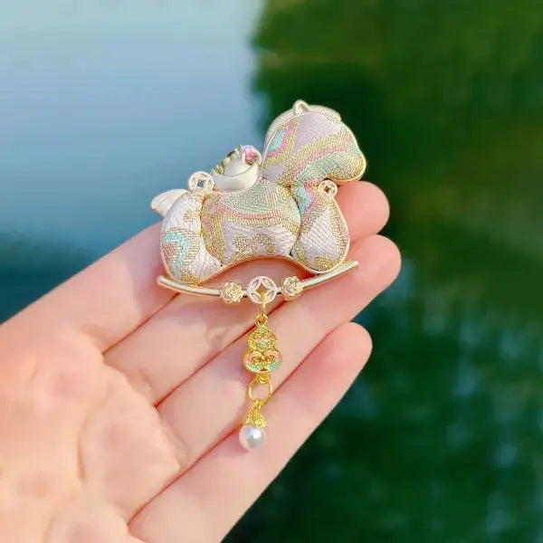 2026 Year of the Horse Limited Edition Intangible Cultural Heritage Song Brocade Pony Fortune Keychain