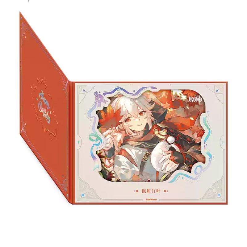 Pre-order Genshin Impact Flip Style Flower Window Colored Paper  Day of Destiny  Birthday Series