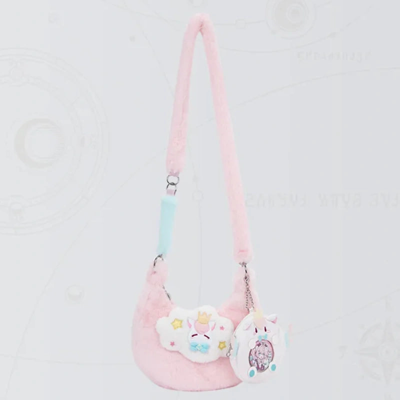 Honkai: Star Rail Hyacine Theme Impression Little Ica Plush Shoulder Bag