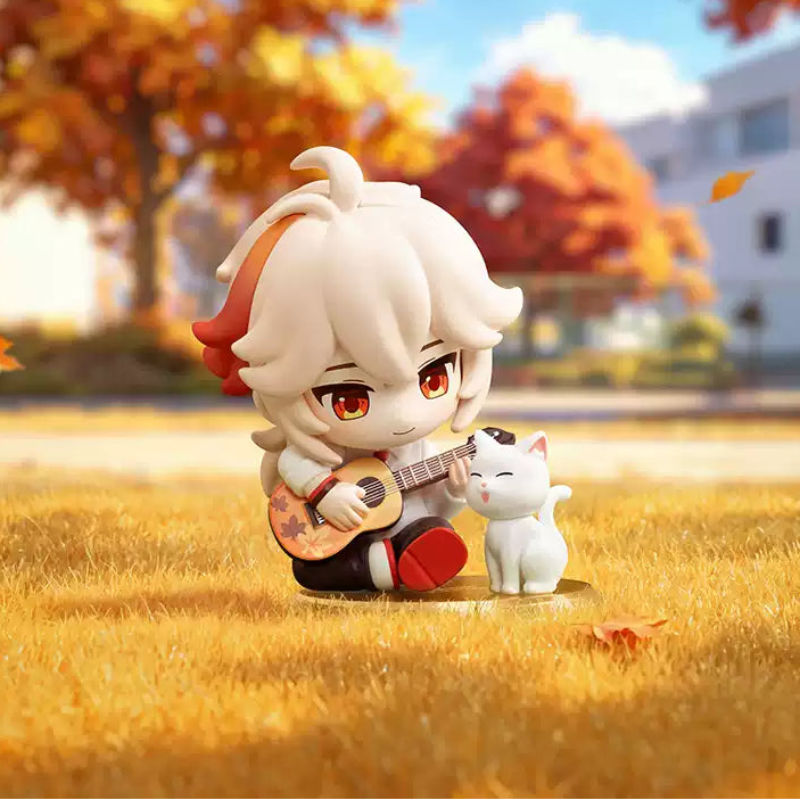 POP MART Genshin Impact Academy's Light&Shadow Poetry Chibi Figure Blind Box  Kaedehara Kazuha Afternoon Melody