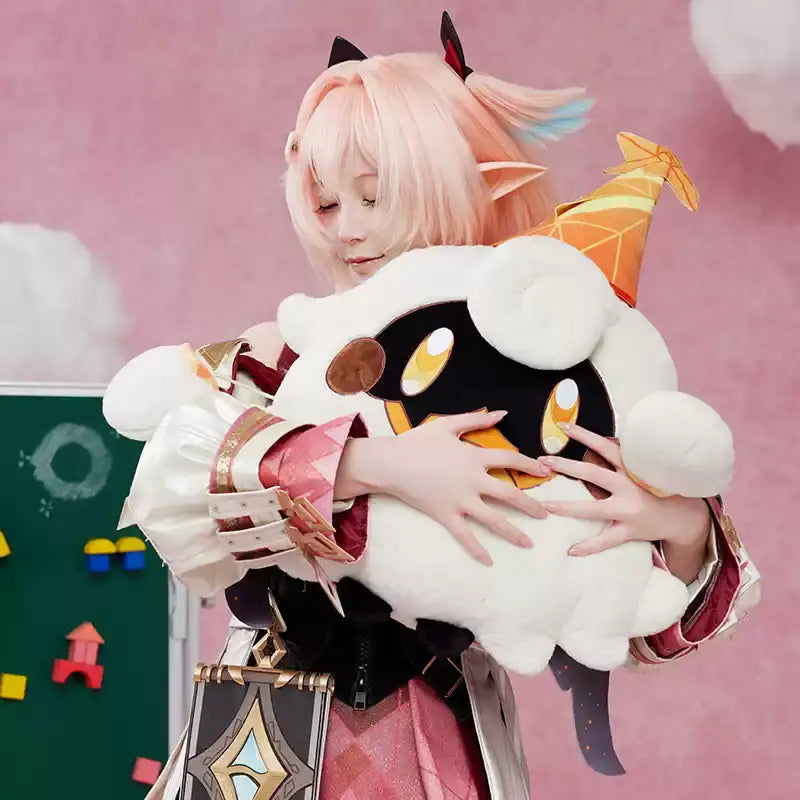 Genshin Impact Linnea Lumi fluffy plush cushion pillow