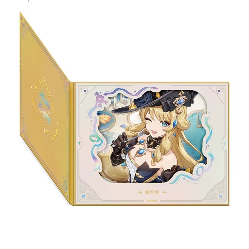 Pre-order Genshin Impact Flip Style Flower Window Colored Paper  Day of Destiny  Birthday Series