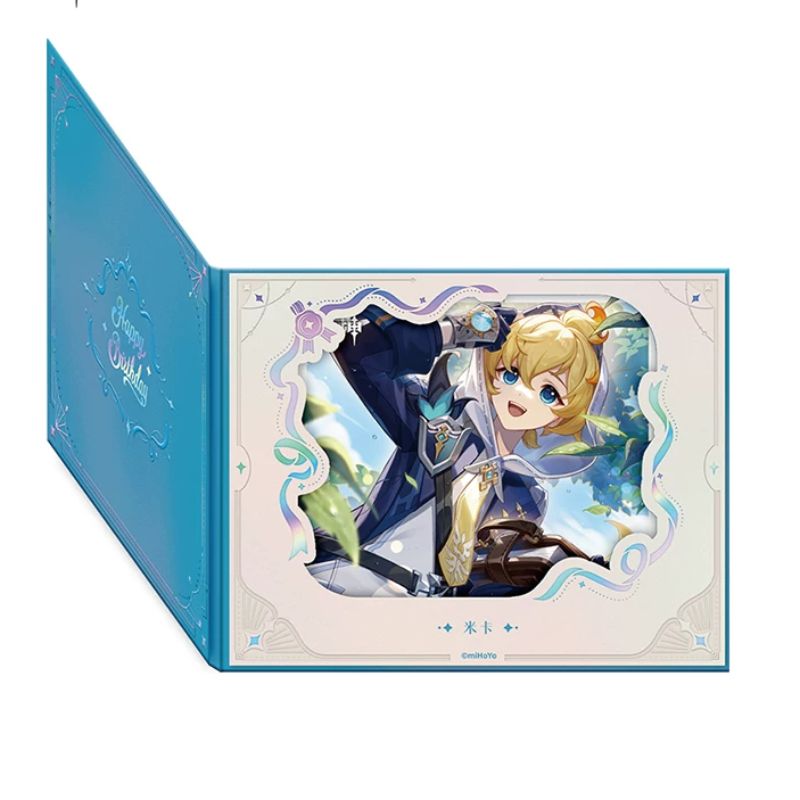 Pre-order Genshin Impact Flip Style Flower Window Colored Paper  Day of Destiny  Birthday Series