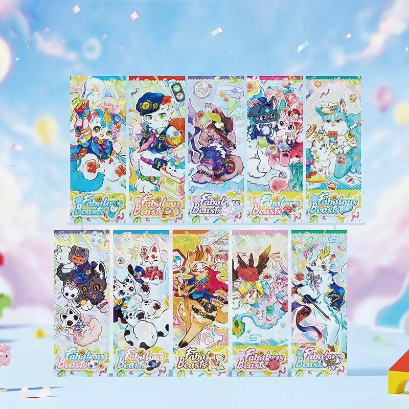 Fabulous Beasts 9th Anniversary Series Reverse Flame Holographic Character Collectible Ticket Blind Box