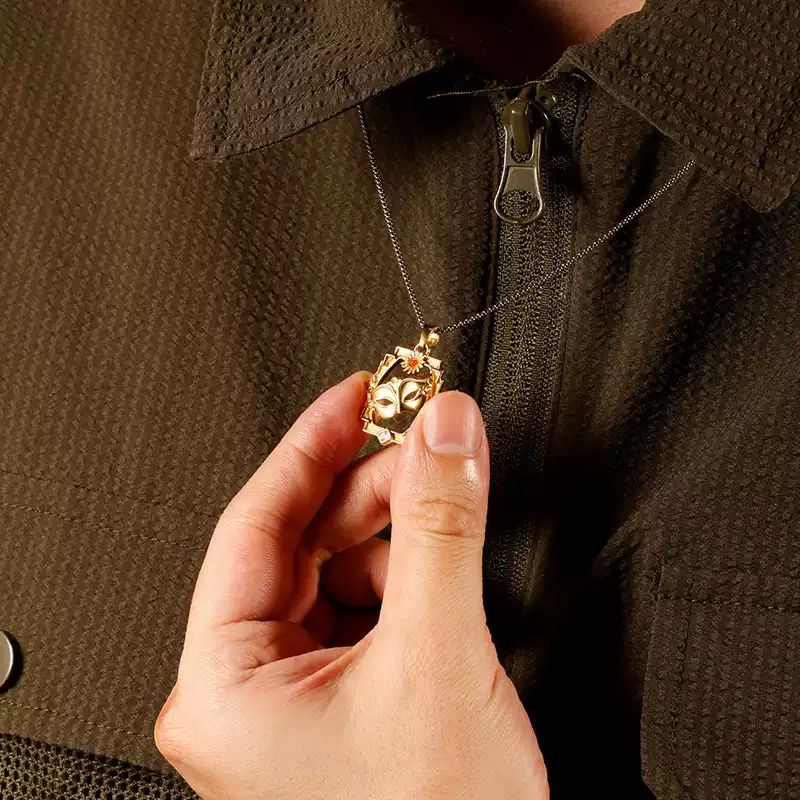 Link Click Vein& Xia Fei Wax Rope Pendant Necklace