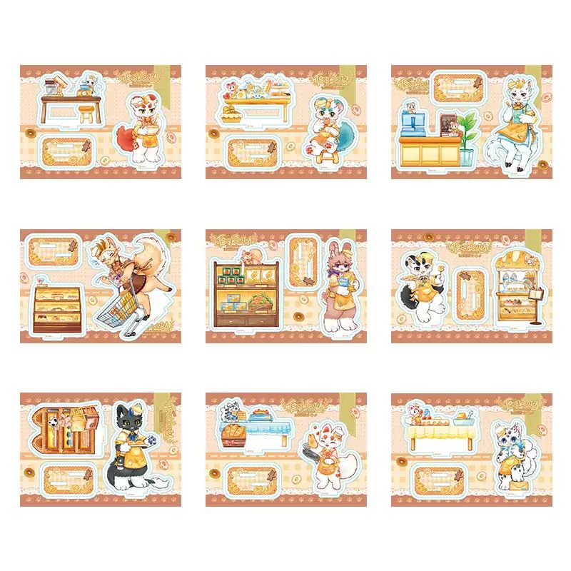 Fabulous Beasts standee,adorable baking-themed design with classic Fabulous Beasts characters.