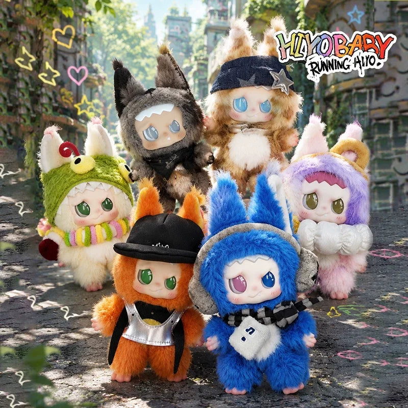 Complete ZJSTV Keep Running HIYOBABY Running Hiyo Series Vinyl Plush Doll Charm Collection
