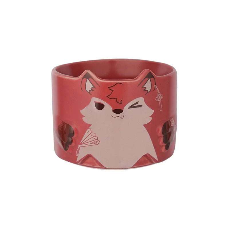 Link Click Animal Stacking Cups Stackable Ceramic Mug Set Space Saving Anime Drinkware