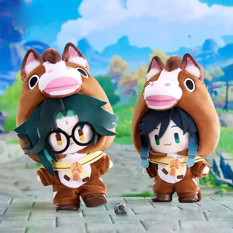 Genshin Impact Lucky Gallop Horse 20cm Doll Outift