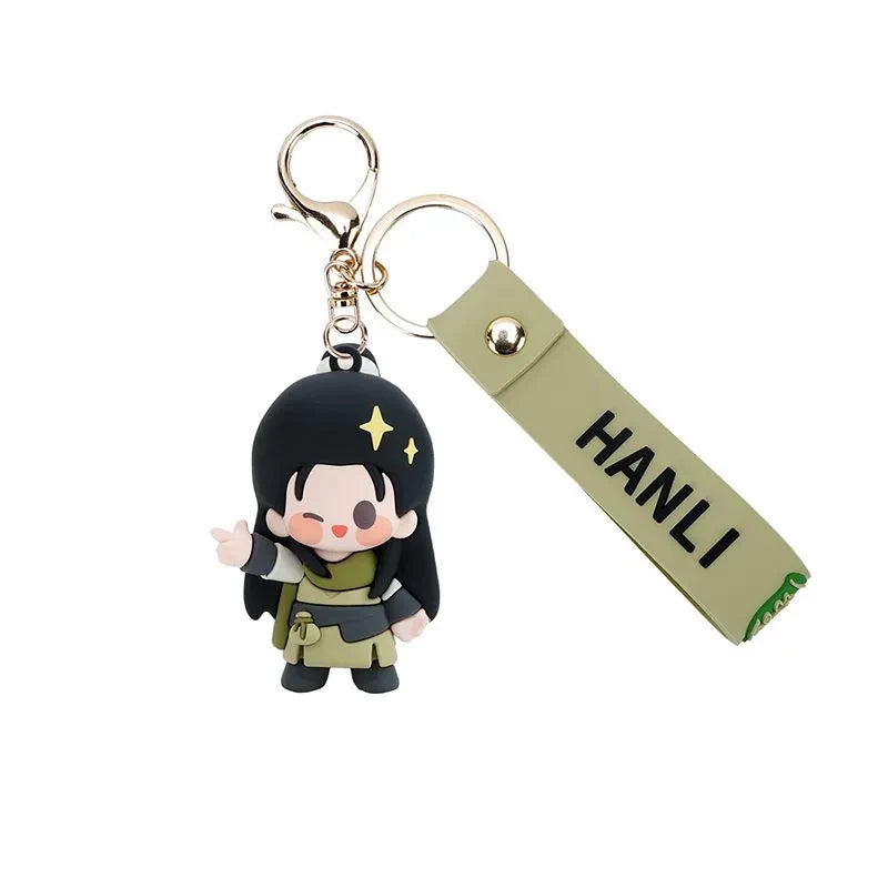 A Mortal's Journey Mini Finger Doll Keychain Han Li
