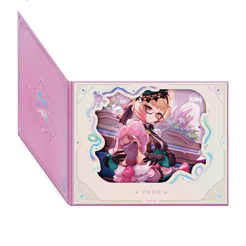 Pre-order Genshin Impact Flip Style Flower Window Colored Paper  Day of Destiny  Birthday Series