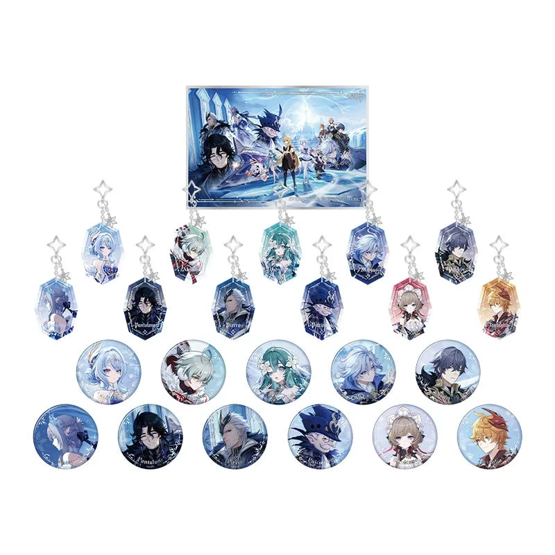 Genshin Impact Everwinter Without Mercy Series Snezhnaya Merch Badge Acrylic Charm