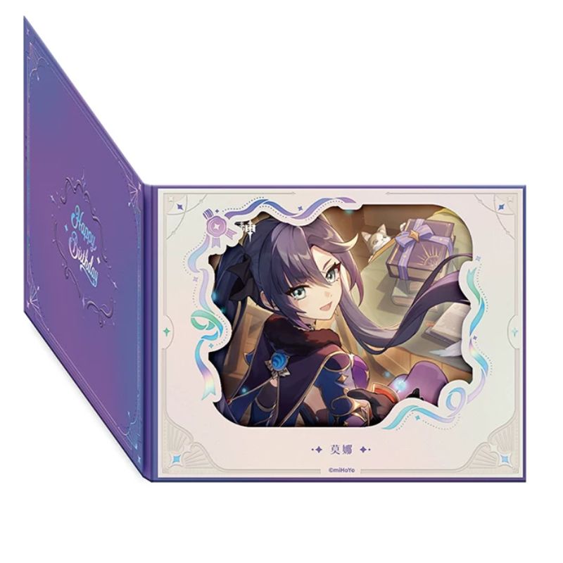 Pre-order Genshin Impact Flip Style Flower Window Colored Paper  Day of Destiny  Birthday Series