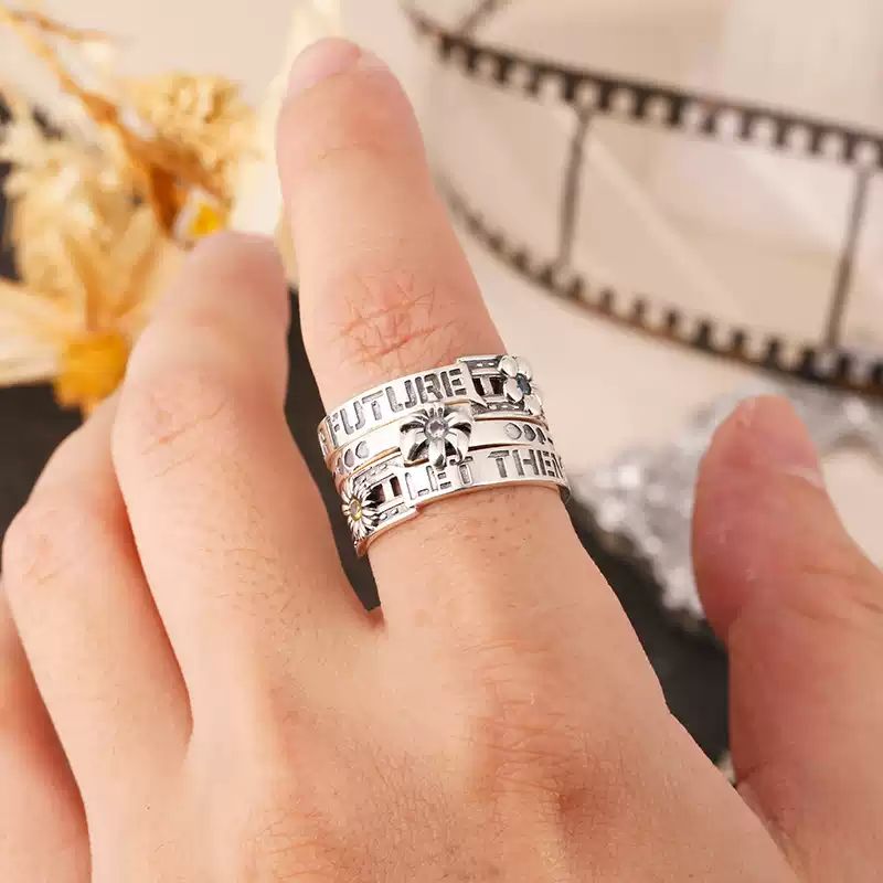Link Click Time Link Combination Ring Set