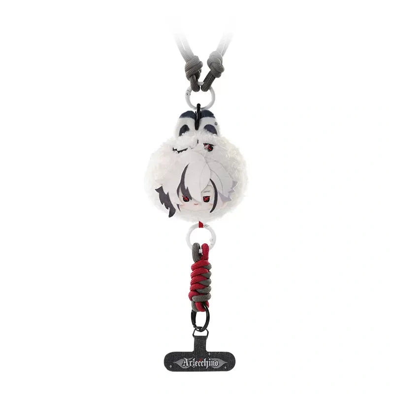 Genshin Impact Aurora Party Series Plush Phone Strap Round Charm Wanderer Sandrone