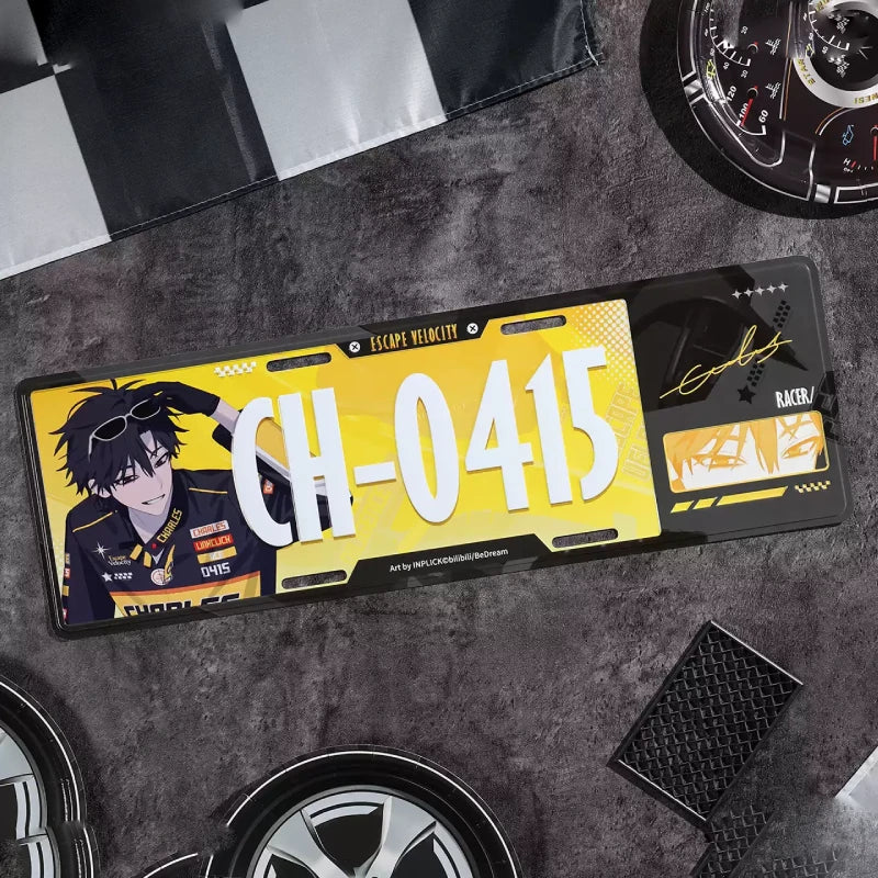 Link Click Dream Out! Escape Velocity Series Metal License Plate Pendant Cheng Xiaoshi