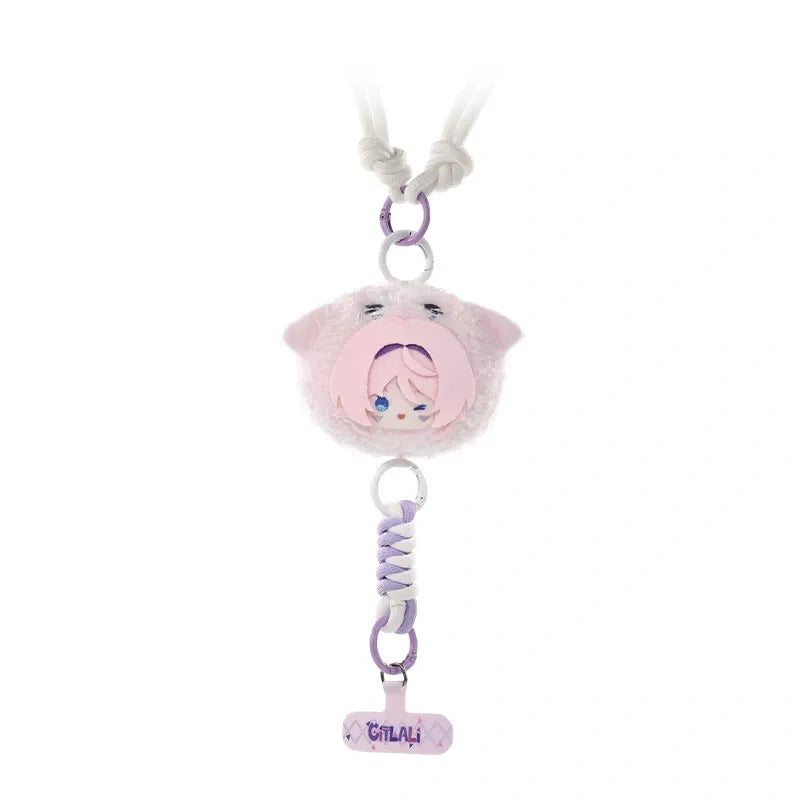 Genshin Impact Aurora Party Series Plush Phone Strap Round Charm Wanderer Sandrone