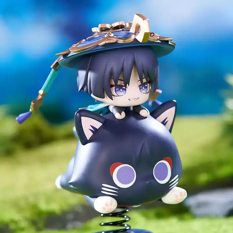 Genshin Impact Wanderer Chibi Happy Shake Spring Figure