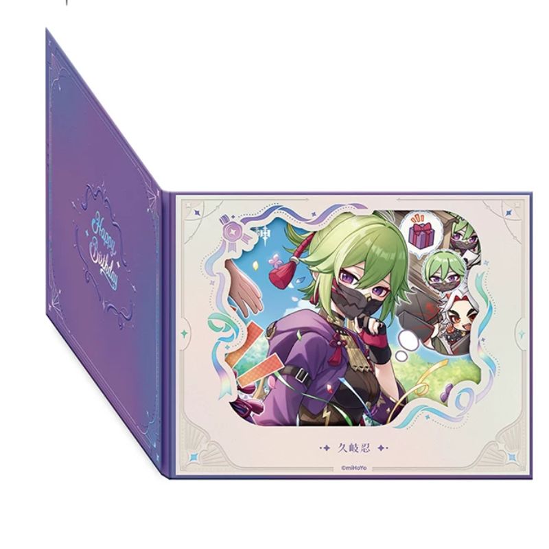 Pre-order Genshin Impact Flip Style Flower Window Colored Paper  Day of Destiny  Birthday Series