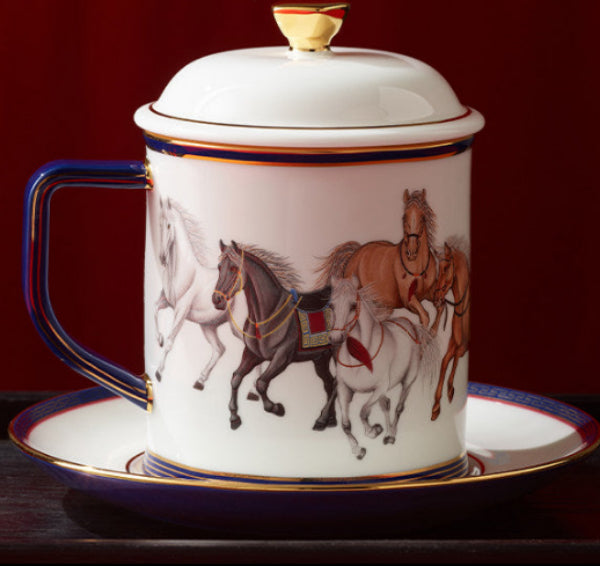 Chinese traditional porcelain teapot set