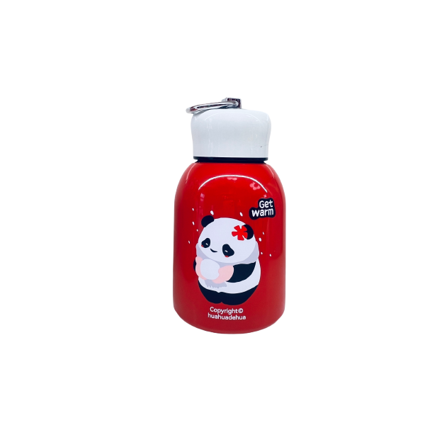 Panda Hua Hua Thermos with Detachable Plush Pendant