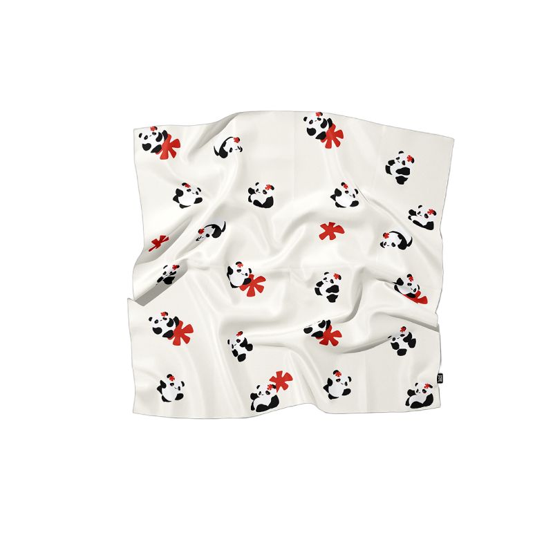 Lightweight panda pattern scarf for all seasons