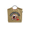 Huahua amusement park panda embroidered tote bag