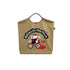 Huahua amusement park panda embroidered tote bag