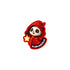 Q-version panda fridge magnet in the shape of Little Red Riding Hood