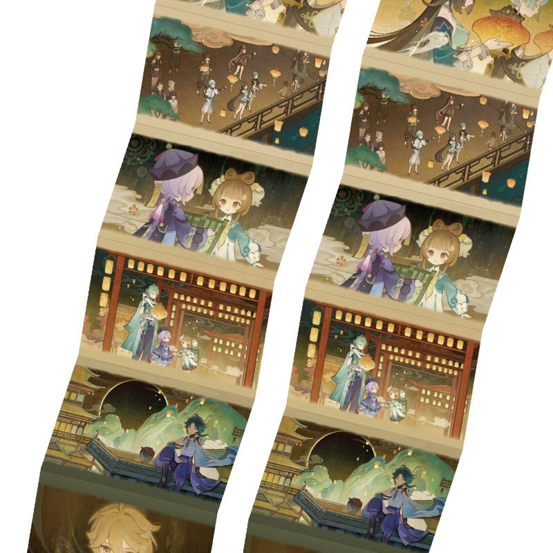 Genshin Impact Moon Amid Clouds Series Liyue Themed Mini Book Fridge Magnet