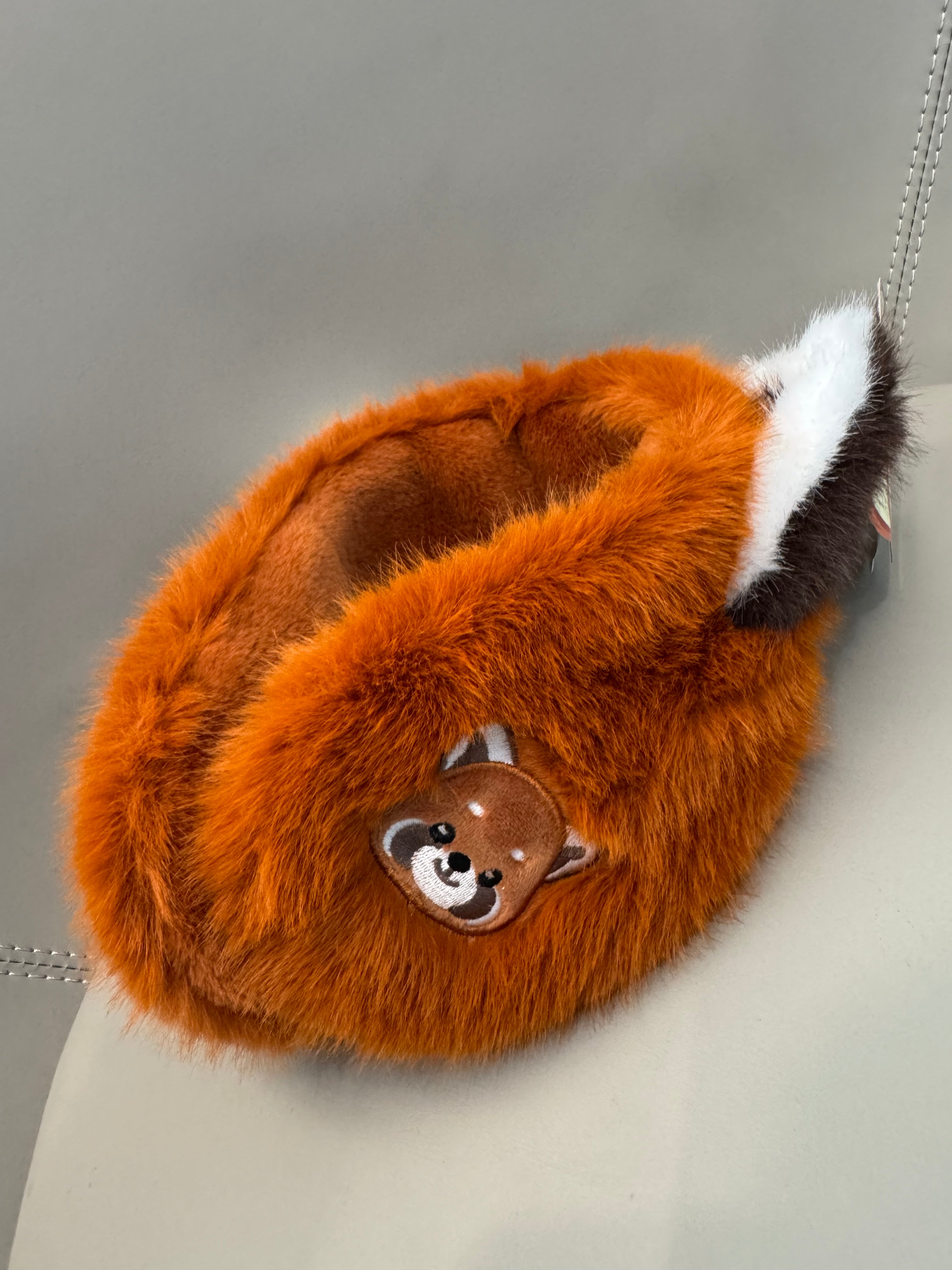 CCTV official cute 3D Red Panda Plush Earmuffs