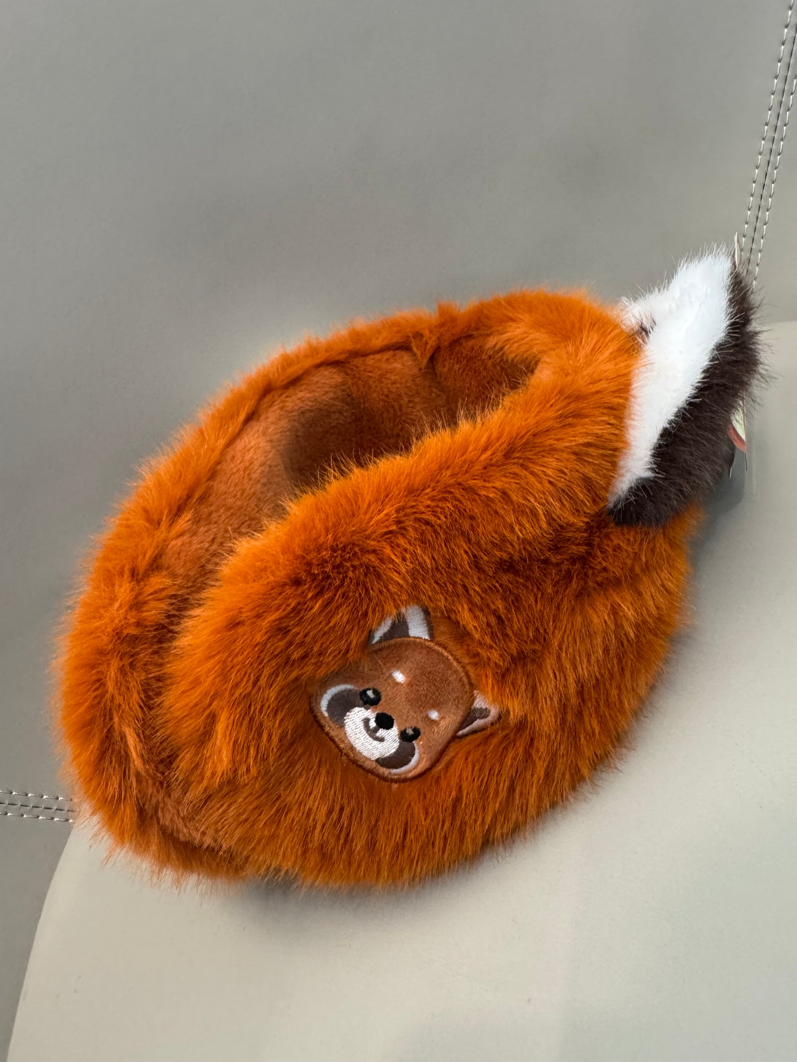 CCTV official cute 3D Red Panda Plush Earmuffs