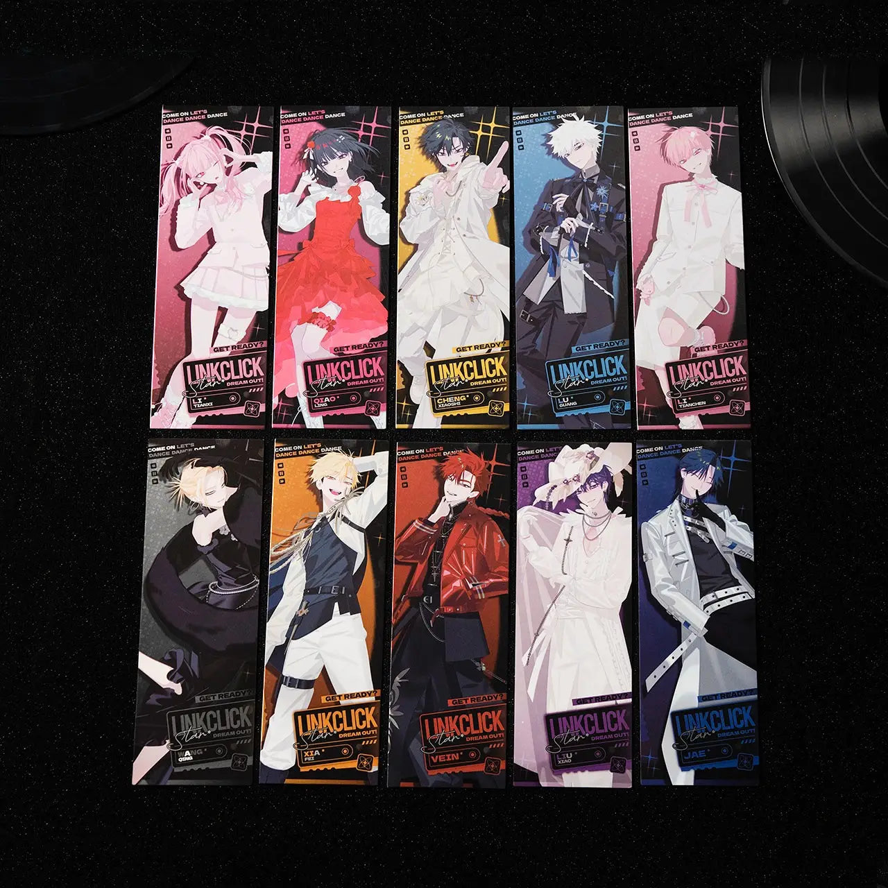 Link Click Dream Out! Theme Song Series Keychain Ticket Shikishi