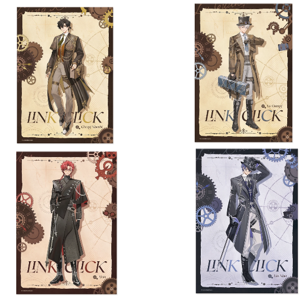Pre-order Link Click Steam Age Borderless Tactile Silver Paper