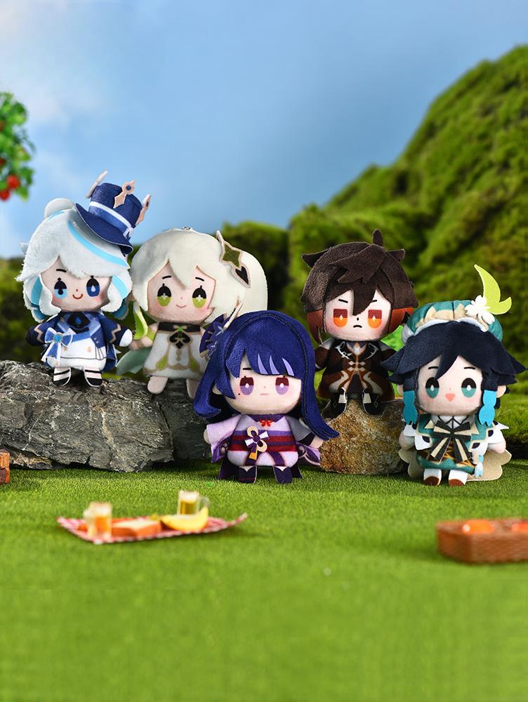 Genshin Impact Plush Finger Puppet Keychain