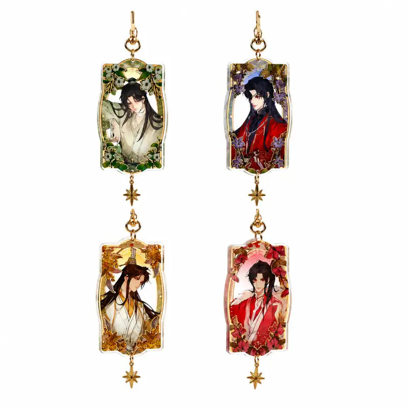 Pre-order Heaven Official's Blessing Flowers of the Four Seasons Quicksand Acrylic Keychain