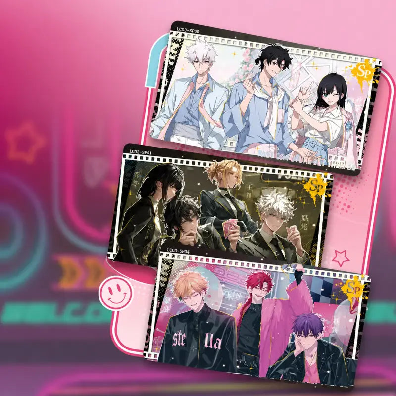 Link Click Pink Party series anime trading cards blind box