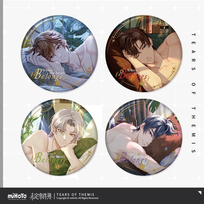 Tears of Themis Where The Heart Series Tinplate Badge